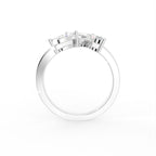14K White Gold Marquise Diamond Ring — FRONT