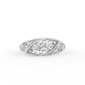 18K Domed Marquise Diamond Ring — TOP