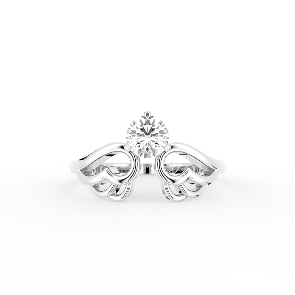 vimg:FJ1363|vimg:FJ1364|18K Round Diamond Ring — TOP