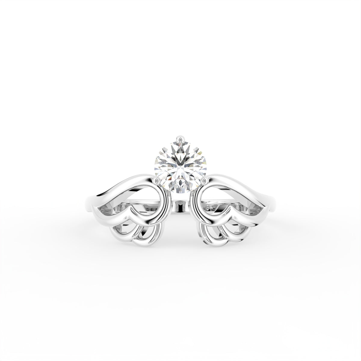 vimg:FJ1363|vimg:FJ1364|18K Round Diamond Ring — TOP