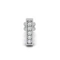 18K Heart Diamond Piercing Earrings — TOP