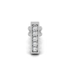 18K Heart Diamond Piercing Earrings — TOP