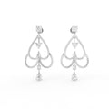 18K Chandelier Drop Diamond Earrings — TOP
