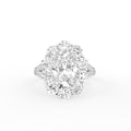 18K Bespoke Oval Diamond Ring — TOP