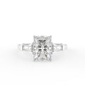 18K Trilogy Diamond Engagement Ring — TOP