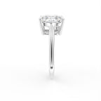 18K Bespoke Pear Diamond Ring — SIDE