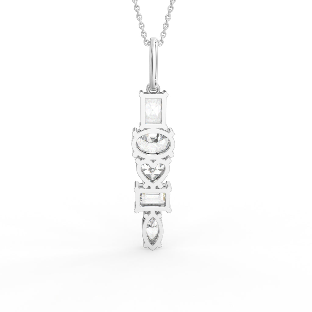 vimg:FJ5954|vimg:FJ5979|18K Oval Diamond Pendant — BACK