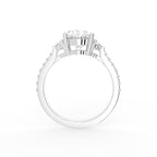 vimg:Z00236|18K Halo Oval Diamond Ring — FRONT