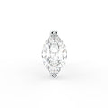 18K Marquise Diamond Piercing Stud Earrings — TOP