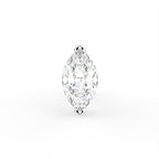 18K Marquise Diamond Piercing Stud Earrings — TOP