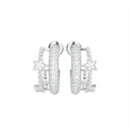 18K Crescent Moon and Stars Diamond Earrings — TOP