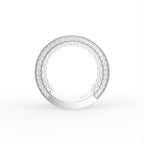 18K Bespoke Pavé Round Diamond Ring — FRONT