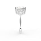 vimg:Z00250|18K Radiant Diamond Engagement Ring — SIDE