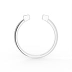 18K White Gold Baguette Diamond Ring — FRONT