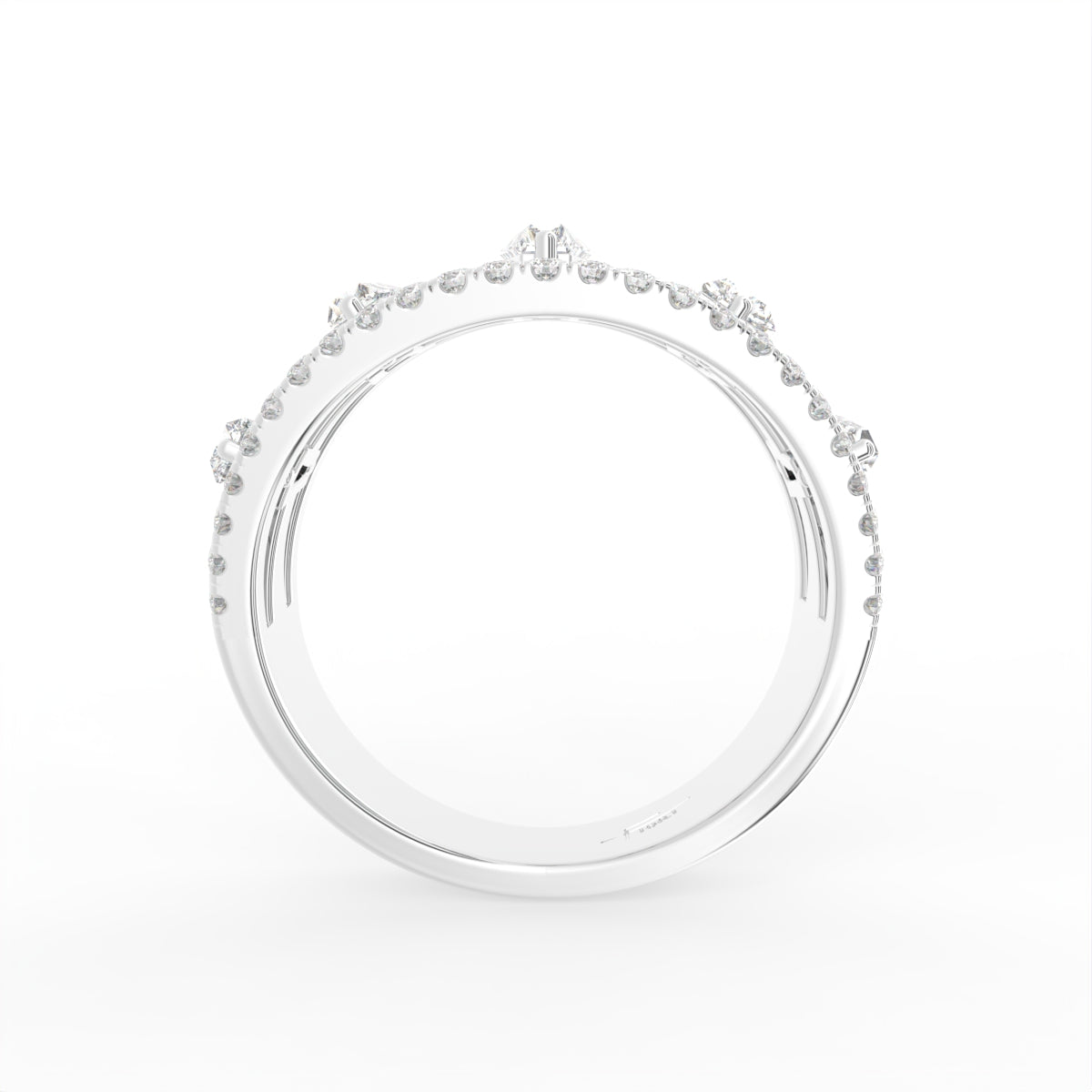 18K Baguette Diamond Eternity Ring — FRONT
