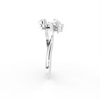 14K White Gold Marquise Diamond Ring — SIDE