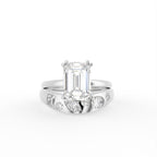 Sterling Silver Radiant Diamond Ring — TOP