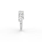 18K Eternity Trillion Diamond Ring — SIDE