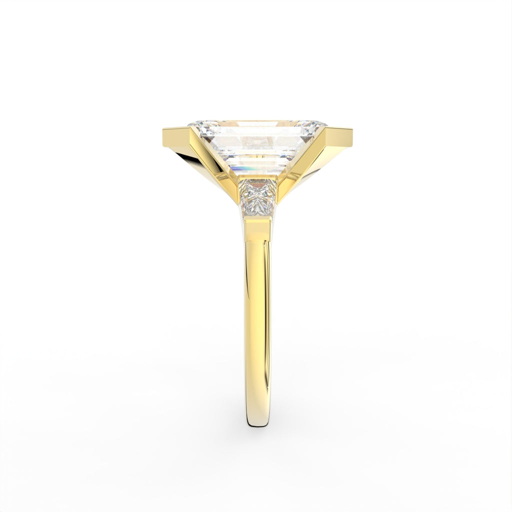 Sterling Silver Diamond Ring — 3D / RIGHT