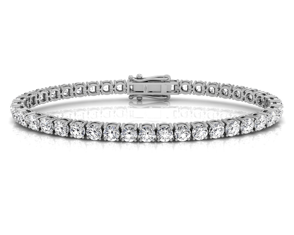 18K Round Diamond Bracelet