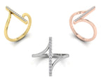 18K Bespoke Diamond Ring — 3 COLOR