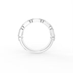 18K Half Eternity Diamond Ring — FRONT