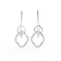 18K White Gold Diamond Drop Earrings — TOP