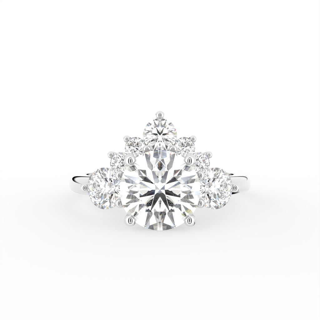 18K Solitaire Marquise Diamond Engagement Ring — TOP