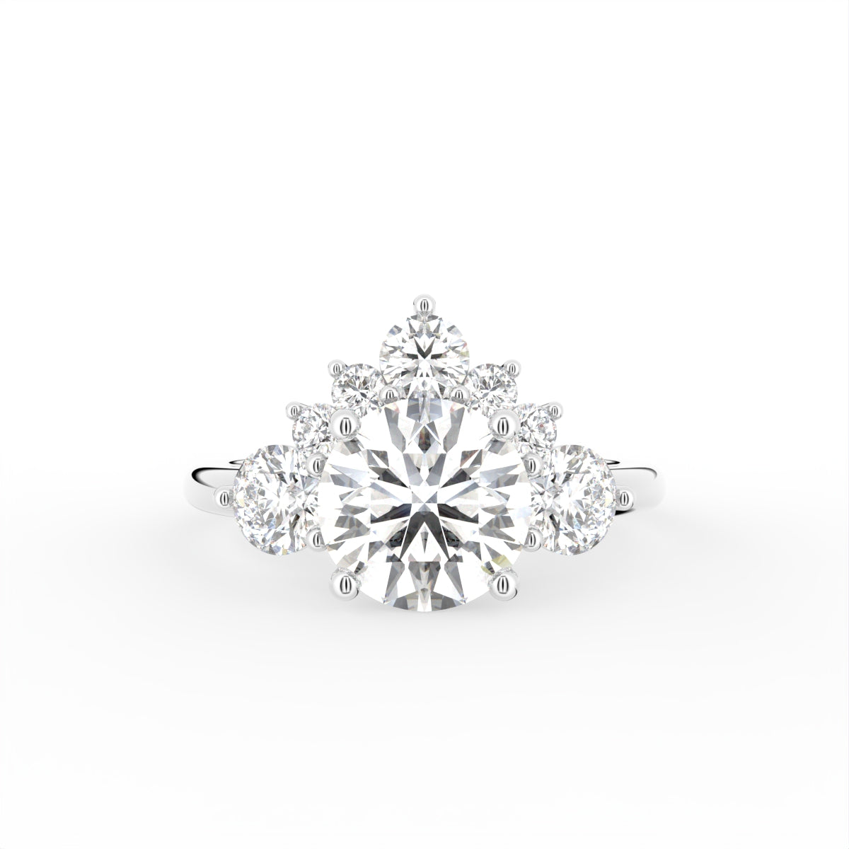 18K Solitaire Marquise Diamond Engagement Ring — TOP