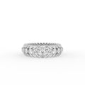18K Yellow Gold Eternity Round Diamond Band Ring — TOP