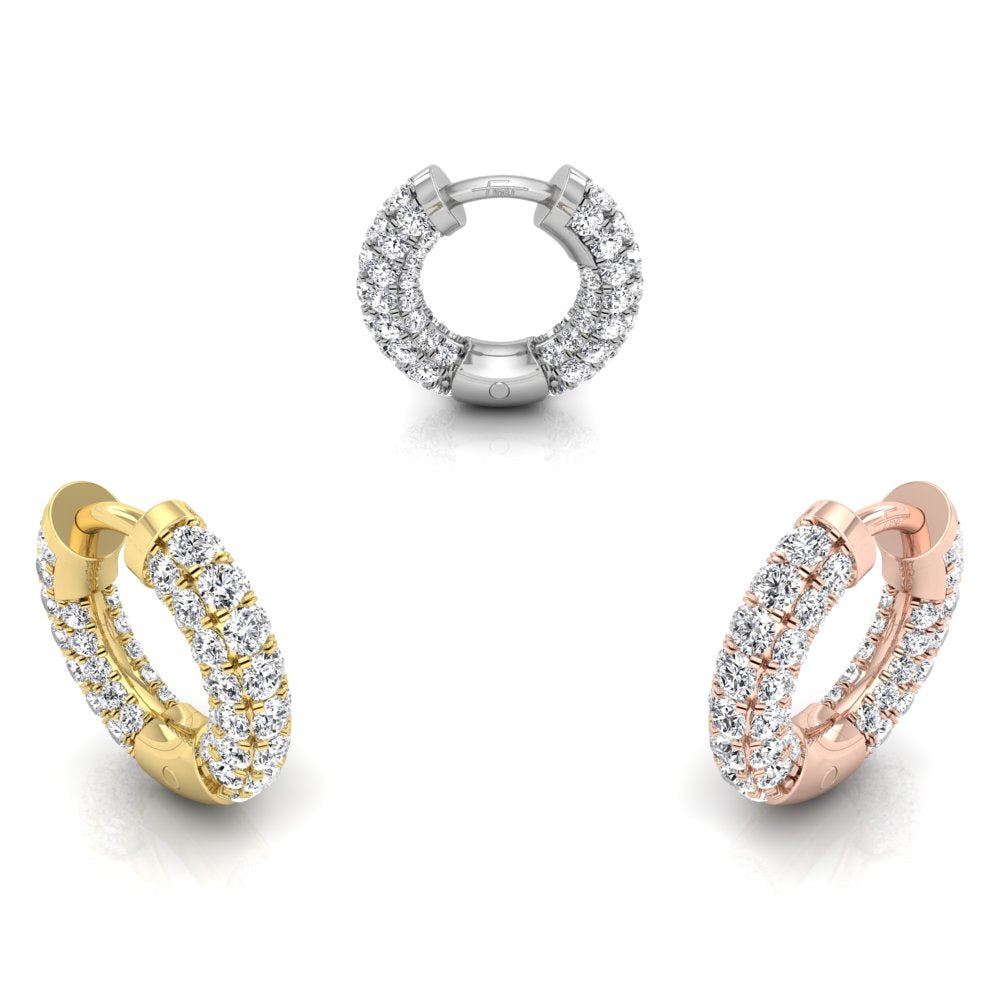 18K Bespoke Diamond Earrings — 3 COLOR