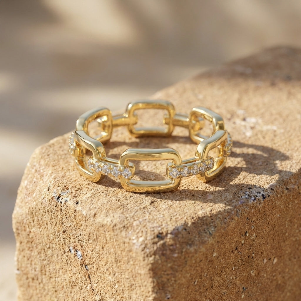 Sterling Silver Diamond Ring