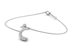 18K Arabic Alphabet Diamond Bracelet — 3D VIEW