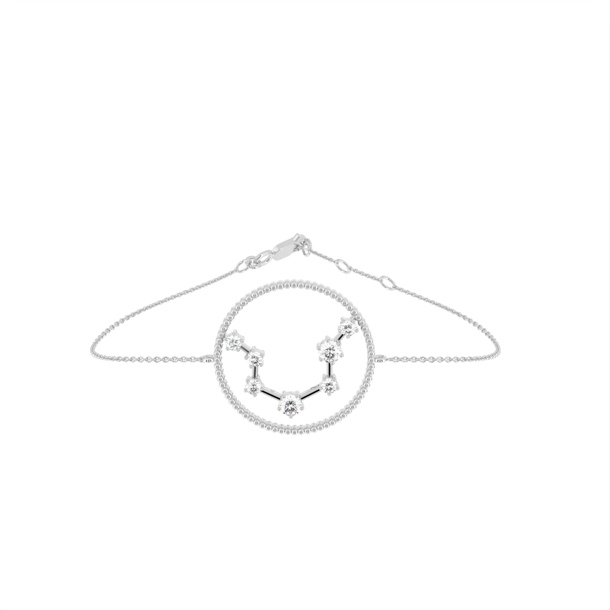 18K Aquarius Constellation Diamond Bracelet — TOP