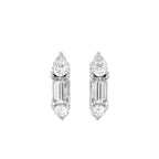 18K Diamond Hoop Earrings — TOP