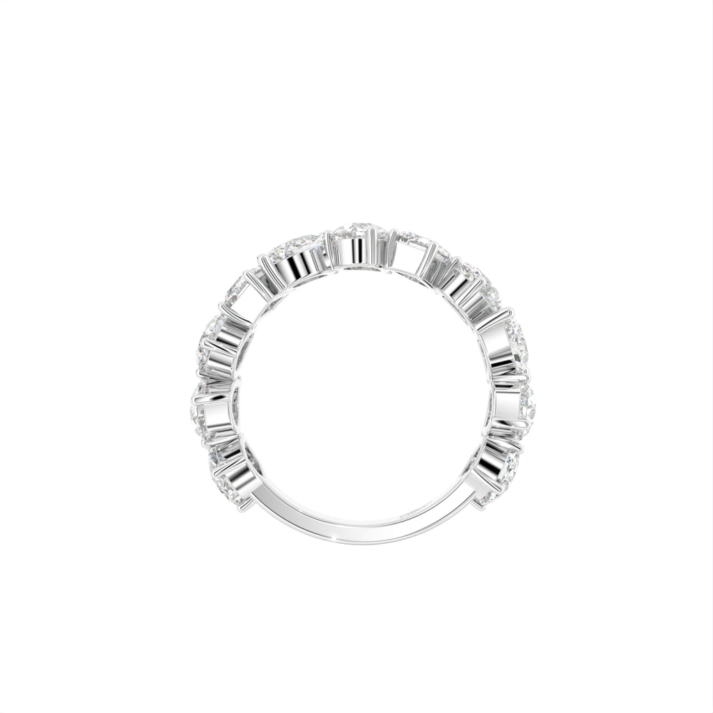 18K Eternity Multi-Shape Diamond Ring — FRONT
