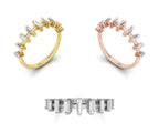 vimg:FJ2994|vimg:FJ3006|18K Baguette Diamond Eternity Ring — 3 COLOR