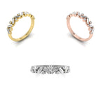 18K White Gold Baguette Diamond Eternity Ring — 3 COLOR