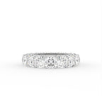 18K Full Eternity Round Diamond Ring — TOP