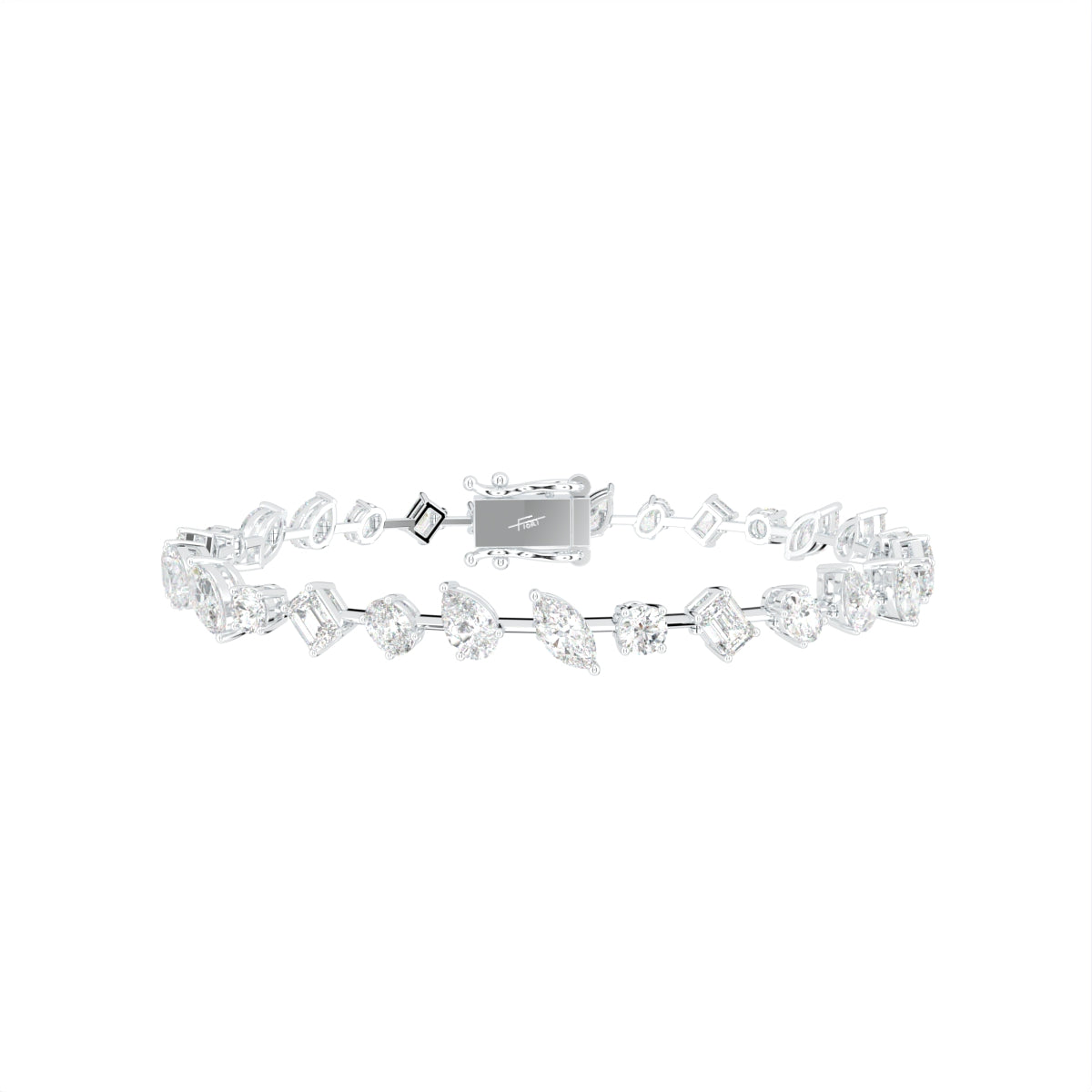 18K Tennis Diamond Bracelet — TOP