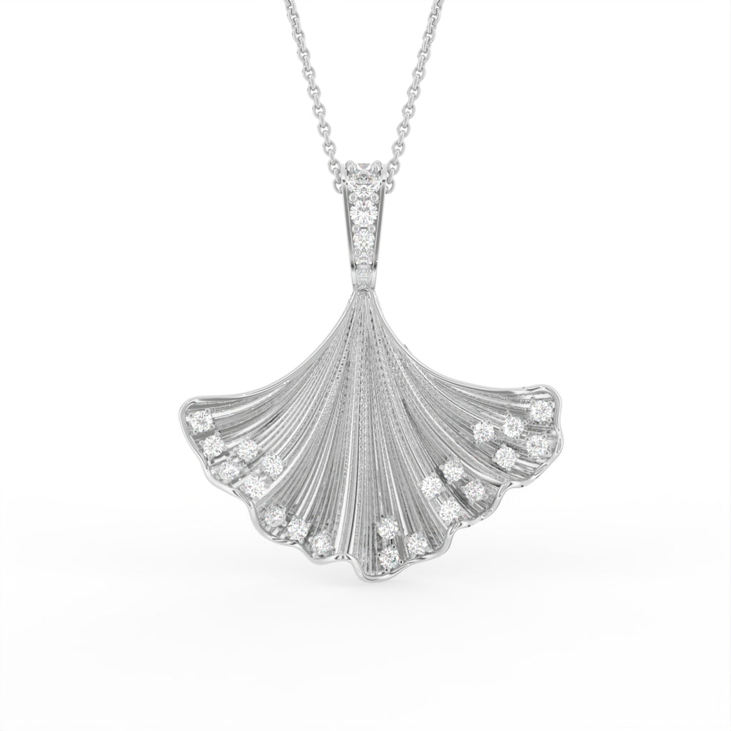 Sterling Silver Diamond Pendant — TOP