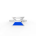 14K Yellow Gold Bespoke Baguette Diamond Ring — TOP