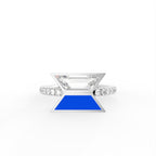 14K Yellow Gold Bespoke Baguette Diamond Ring — TOP