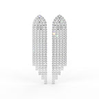 18K Bespoke Chandelier Diamond Drop Earrings — TOP