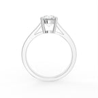 18K Solitaire Diamond Engagement Ring — FRONT