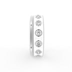 vimg:FJ6116|vimg:FJ6119|18K Bespoke Round Bezel Diamond Ring — SIDE