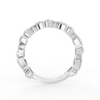 18K Eternity Pear Diamond Ring — FRONT
