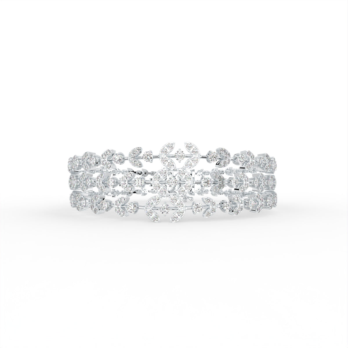 18K Bespoke Pave Diamond Bracelet — TOP