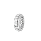 18K White Gold Eternity Round Diamond Ring — 3D VIEW