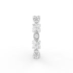 18K Bespoke Round Diamond Ring — SIDE